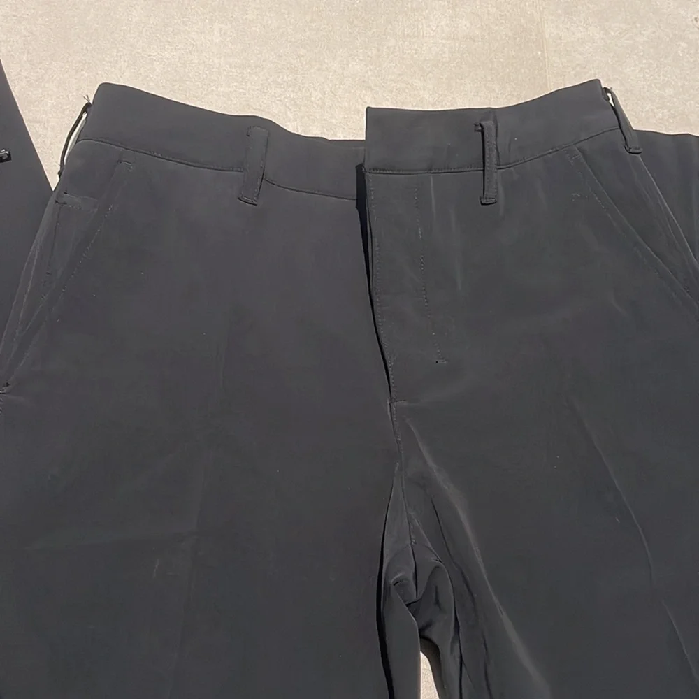 Prada men size 30 black pants button down polyester elastane straight leg button